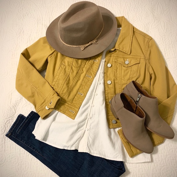 Pilcro and the letterpress yellow denim jacket - Picture 2 of 13